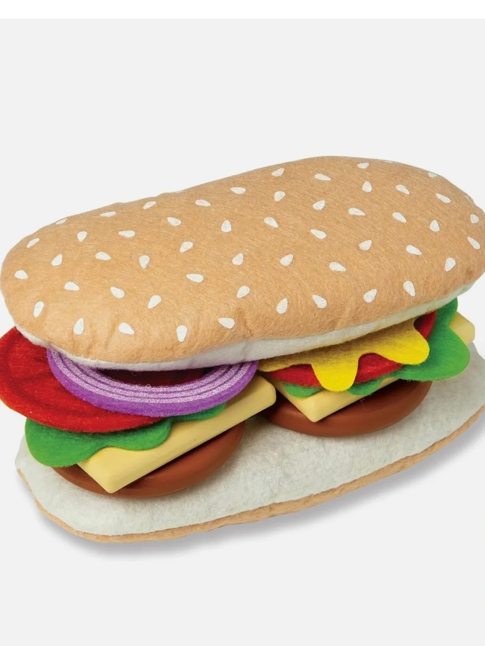 Melissa & Doug Wooden Slice & Stack Sandwich Set - Multicolor